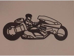 kaneda Akira anime motocicleta 3d print model - Mito3D