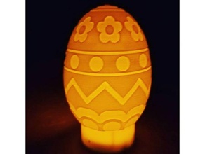 tea light easter egg v2 christain decoration egghunt sculpture tealight holder 3d print model - Mito3D