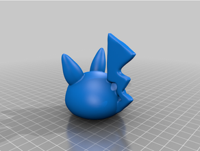 mochi Pikaçu pokemon 3d print model - Mito3D
