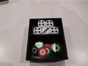 castle itter organizer dvg + dice throw box 3d print model - Mito3D
