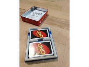sabot carte uno game card holder box jeu societe 3d print model - Mito3D