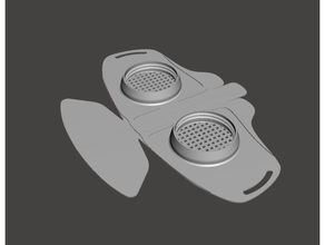 doppelt Respirator Maske 3d print model - Mito3D