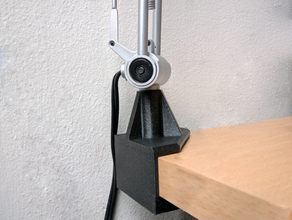 lamp corner mounting desk bracket 3d print model - Mito3D