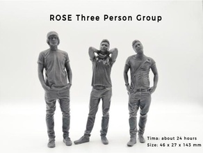 Rosa persona grupo personaje rose3d 3d print model - Mito3D
