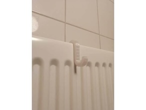 radiator bath towel hook coat 3d print model - Mito3D