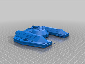 vanguard heavy assault gunship casual gamers 3d print model - Mito3D