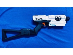nerf rival kronos estoque adaptador atrito invertido trancando entalhe arma Nerf blaster fogo mod 3d print model - Mito3D