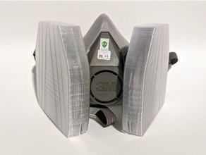 schützend Startseite Mantel 3m 2000 Serie Filter Masken Maske 3d print model - Mito3D