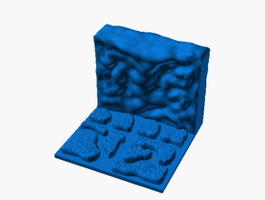 mağara duvar 2x2 Openforge 20 uyumlu Zindanlar ejderhalar yol bulucu masaüstü 3d print model - Mito3D