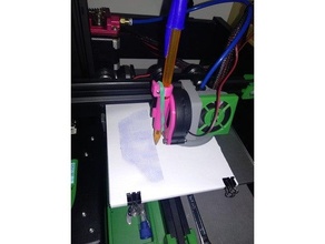 boli bic plotter pen dibujo 3d draw printer machine 3d print model - Mito3D