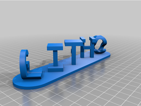 customized dual letter blocksakak illusioakn customizer 3d print model - Mito3D