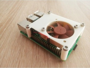 raspberry pi 4 noctua fan 40mm cover case 3d print model - Mito3D