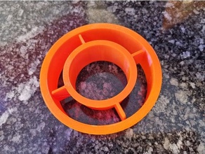 Pasticcino Impasto taglierina concentrico cerchi cookiecutter cibo processore pasteten sbuffo 3d print model - Mito3D