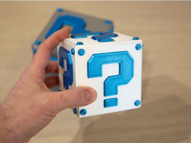 luckybox mario boîte super 3D print model - Mito3D