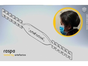 raser adaptation tension mascarilla salva orejas doux coronavirus covid19 ergonomique gadget masque protéger santé sanitaire 3d print model - Mito3D