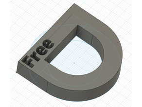 free letter test useless 3d print model - Mito3D