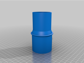 customized vacuuadapter2aaam hose adapter 3d print model - Mito3D
