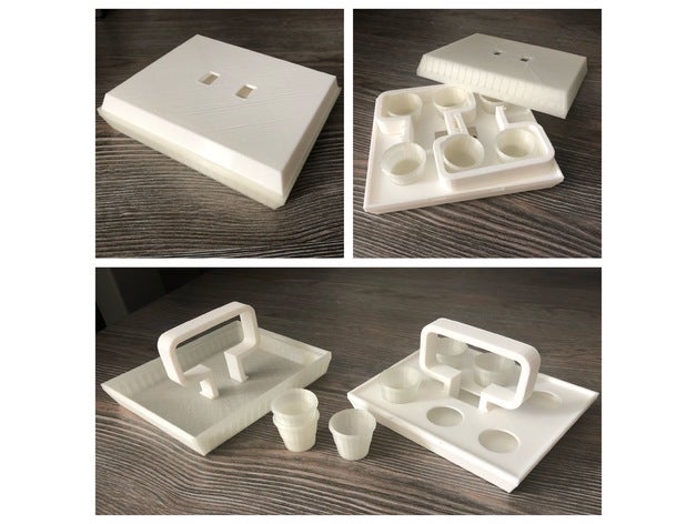 portátil sacramento bandeja kit lds mórmon religião 3D print model - Mito3D