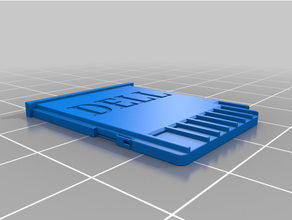 dell sd card slot insert cover laptop replacement 3d print model - Mito3D