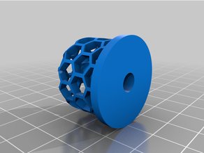 honeycomb potentiometer knob 3d print model - Mito3D