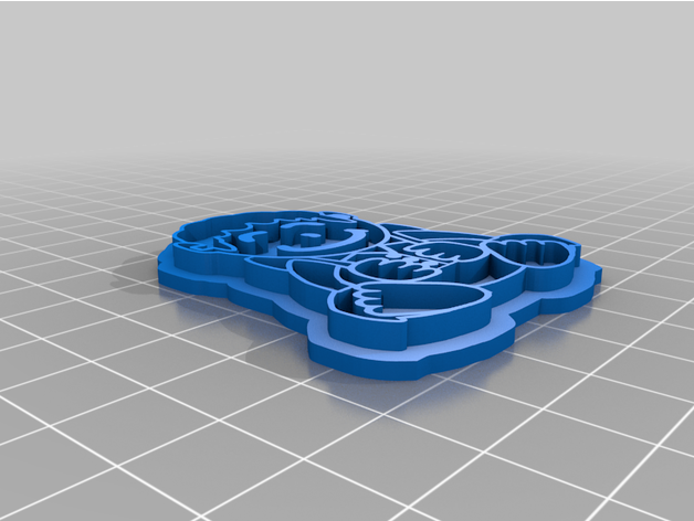bam lletas biscoito cortador 3D print model - Mito3D