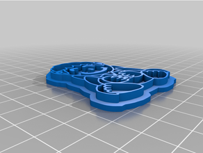 bam-lletas cookie cutter 3d print model - Mito3D