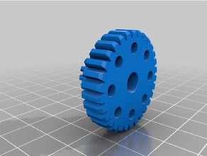 engrenage double 30 13 dents - module 099mm gear 3d print model - Mito3D