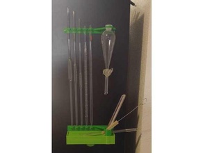 colgando pipeta estante biología química seco colgar Ciencias 3d print model - Mito3D
