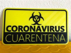 Coronavirus Quarantäne 3d print model - Mito3D
