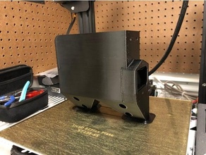 rad 3d ender 3 psu cover - rear plug connector creality dual power suppy unit 3d print model - Mito3D