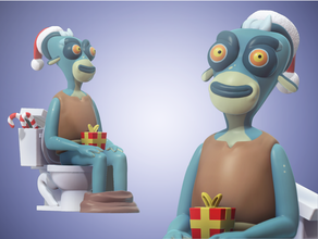 Tony Rick mortiço Natal edição arte desenho animado personagem Rickandmorty brinquedo 3d print model - Mito3D