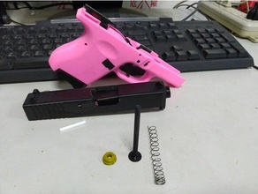 guide rod set prop handgun - assembly required glock pistol props 3d print model - Mito3D