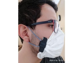 visage tissu masque coronavirus covid19 3d print model - Mito3D