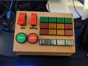Estrela cidadão controle painel 2 arduino controlador teclado 3d print model - Mito3D