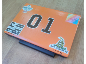 general lee - laptop dukes hazzard sticker 3d print model - Mito3D