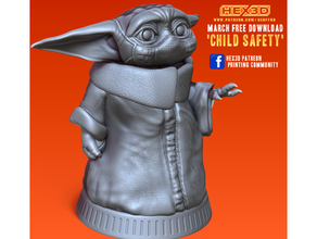criança segurança bebê coroa covid 19 mascarar máscaras yoda 3d print model - Mito3D