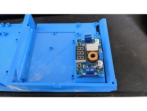 lcd dólar convertidor adaptador ender 3 universal posterior electrónica caso funda 3d print model - Mito3D