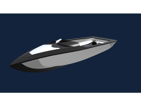 design model speed boat 3d printable 3d print model - Mito3D