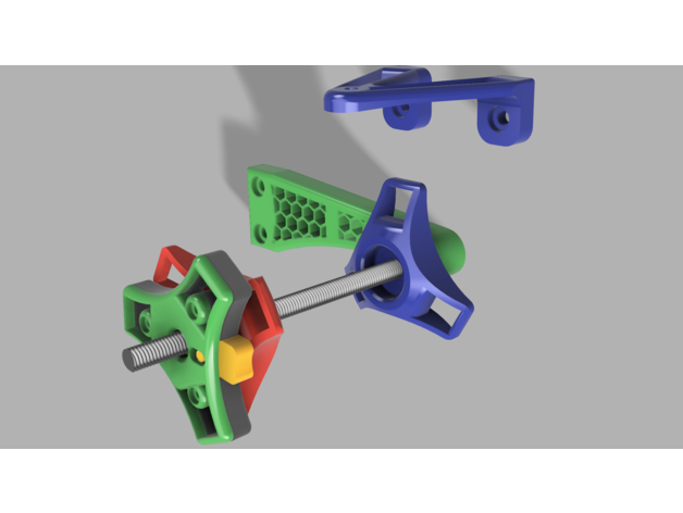 quick release spool holder 3dprintable 3dprinteraccessory 3dprinterparts blv mgn cube mod corexy ender 3 filament hypercube mount 3D print model - Mito3D