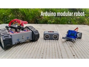 Arduino Bluetooth kontrolliert modular Roboter 3d print model - Mito3D