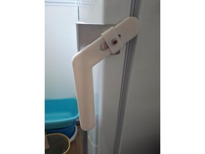 fridge door leverage opener refridgerator handle 3d print model - Mito3D