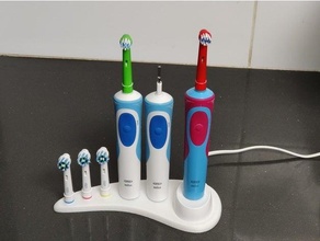 oral b elektrik diş fırçası Kulp destek 3d print model - Mito3D