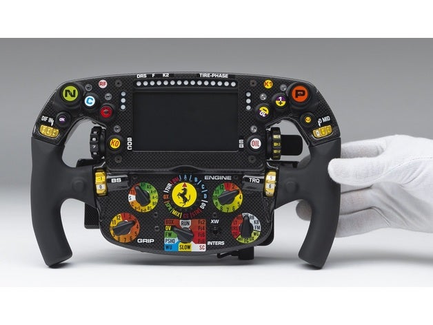 Ferrari f1 sf90 roue f150 formula1 formule 1 g29 Logitech ps4 manette simracing volant 3D print model - Mito3D