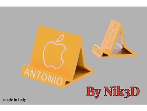 Stand iPhone Apfel 3d print model - Mito3D