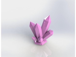 magic crystal cave figure gem geode 3d print model - Mito3D