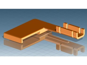 anycubic i3 mega cama aquecida cabo suporte Kabelhalter modificação ultrabase 3d print model - Mito3D