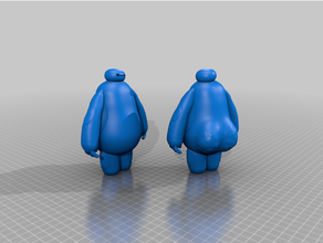 baymax kim style ass disney fat pixar 3d print model - Mito3D
