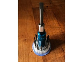 screwdriver bits holder 3d print model - Mito3D