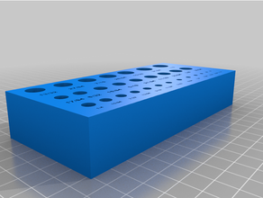 fraccionario perforar estante soporte 3d print model - Mito3D