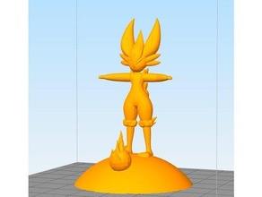 cinderace pokemon 3d print model - Mito3D
